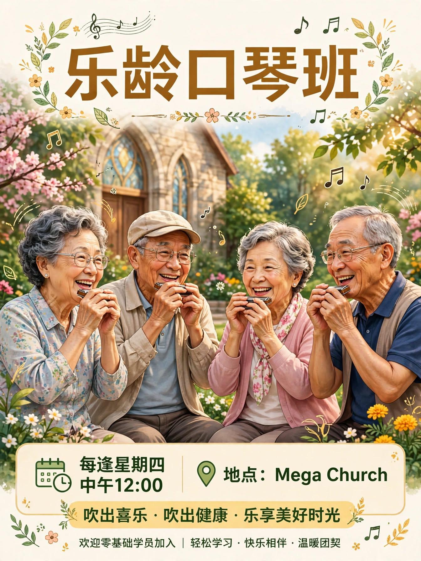 乐龄口琴班